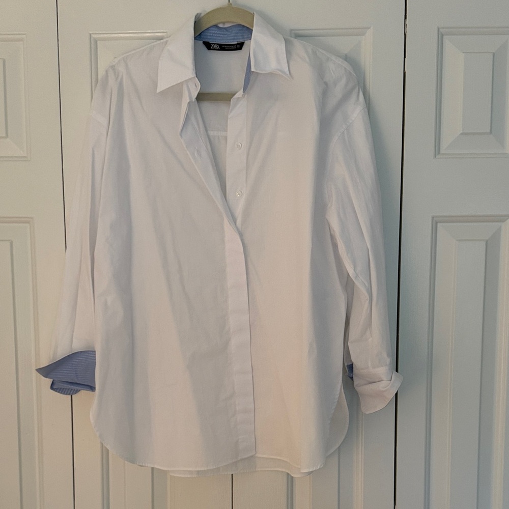 Zara oversized button down shirt - never been worn